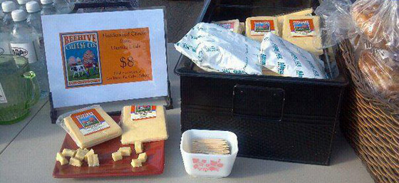 Beehive Cheese at Farmer's Market Beehive Cheese at Farmer's Market