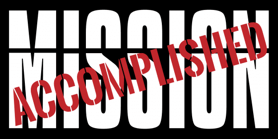 click to customize mission accomplished missionary sign template