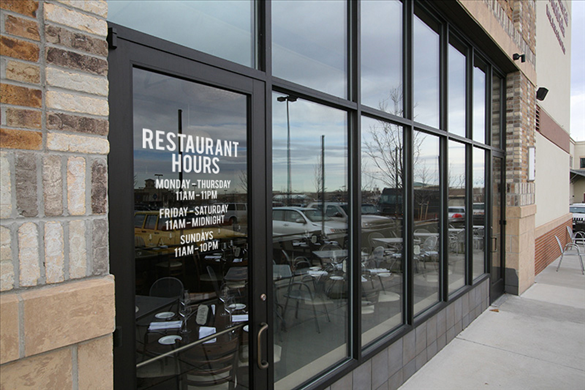 Cut Vinyl Lettering storefront example