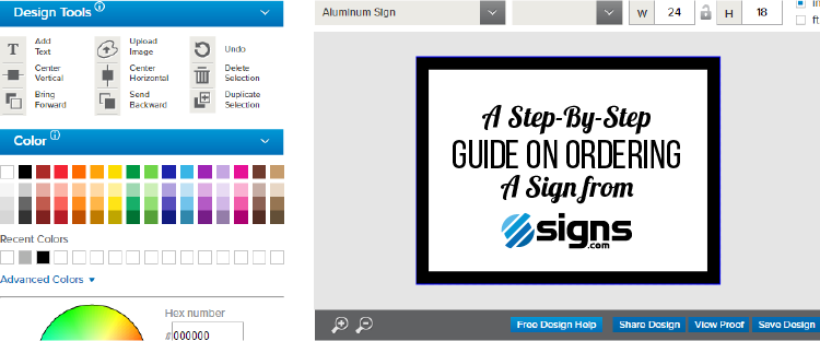 A Step-by-Step Guide on Orderering a Sign from Signs.com
