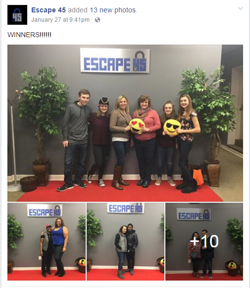 escape 45 social media