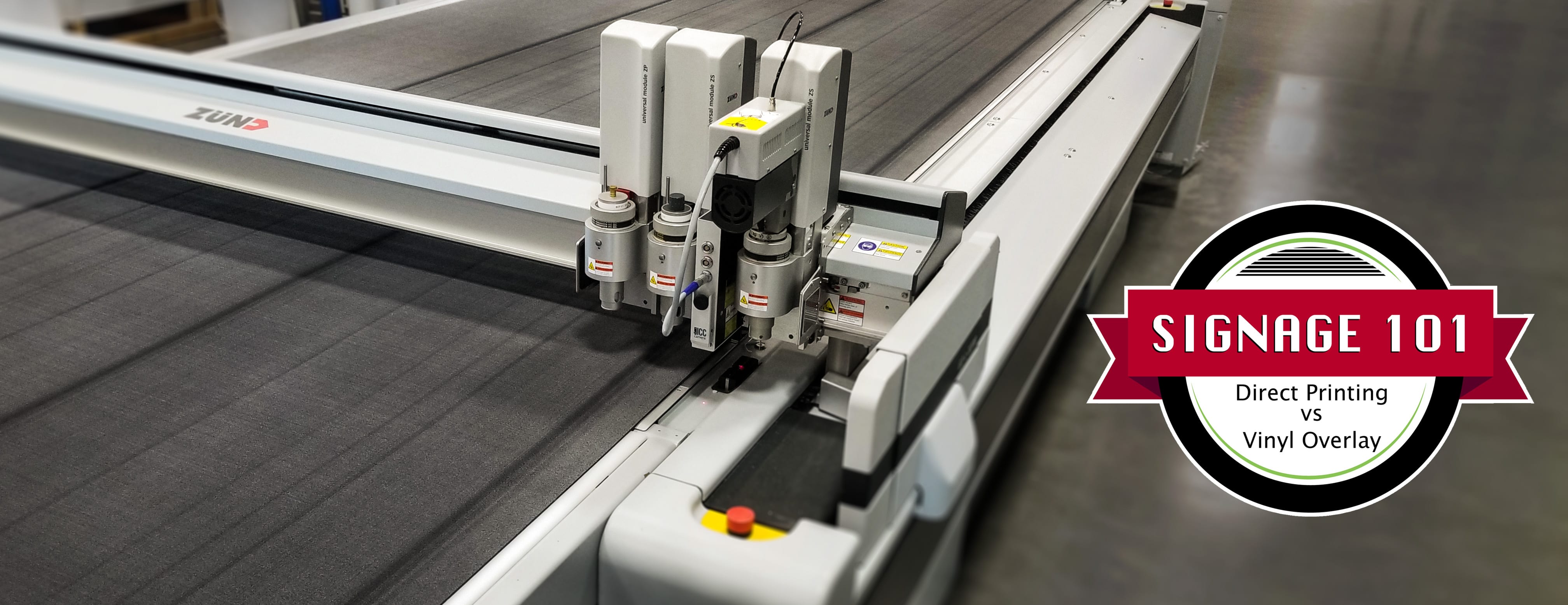 Signage 101: Direct Printing versus Vinyl Overlay