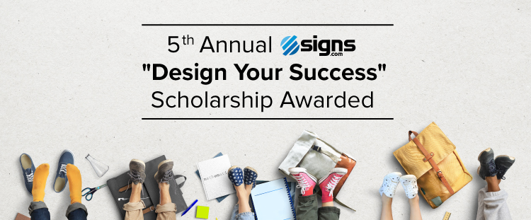 5th Annual Signs.com ‘Design Your Success’ Scholarship Awarded to Kadie Galewaler