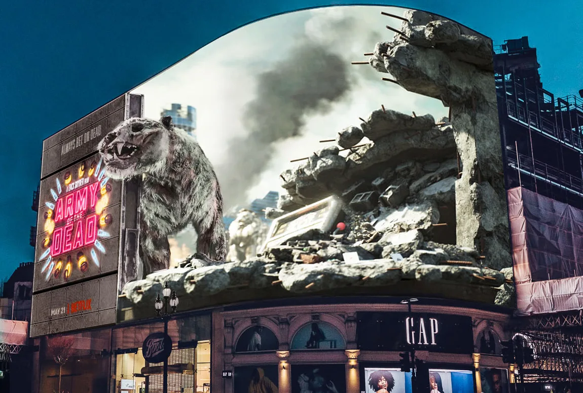 Netflix Army of the Dead 3D Billboard