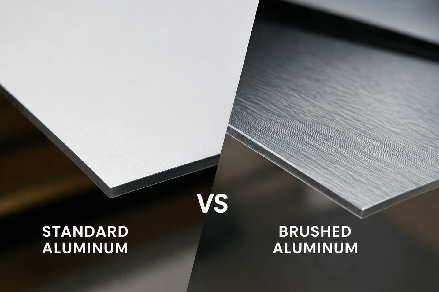 Standard Aluminum vs. Brushed Aluminum – Signage 101