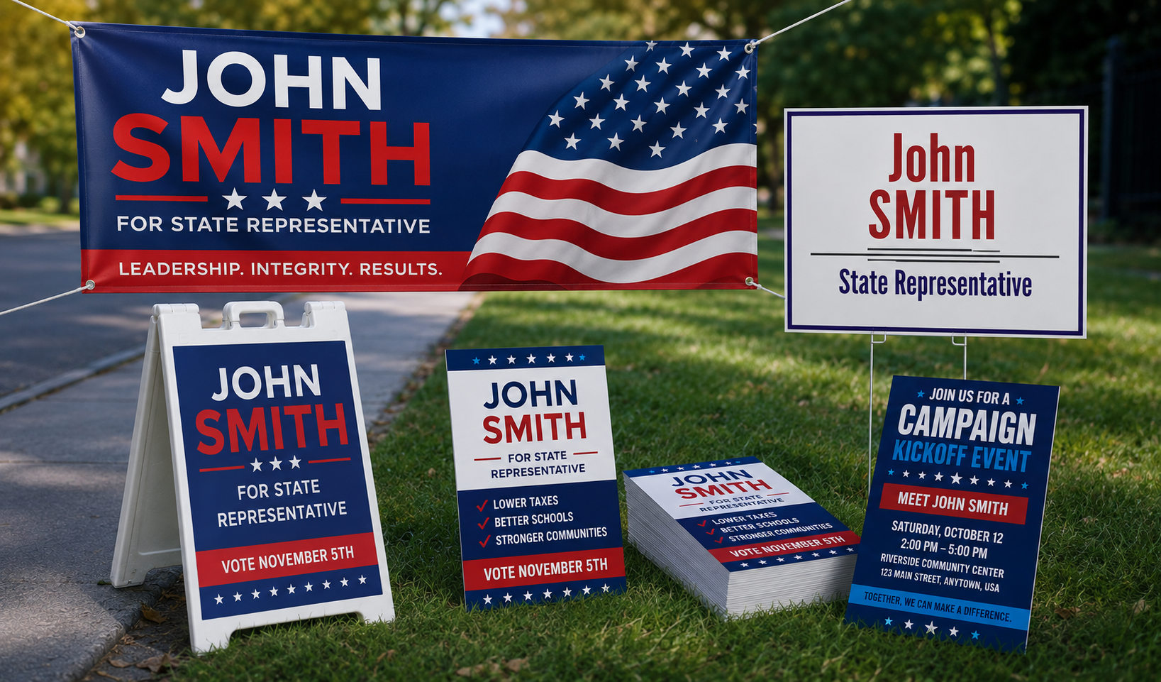 Political Campaign Sign Budget Guide: How Many Yard Signs, Banners, and Flyers Do You Really Need?